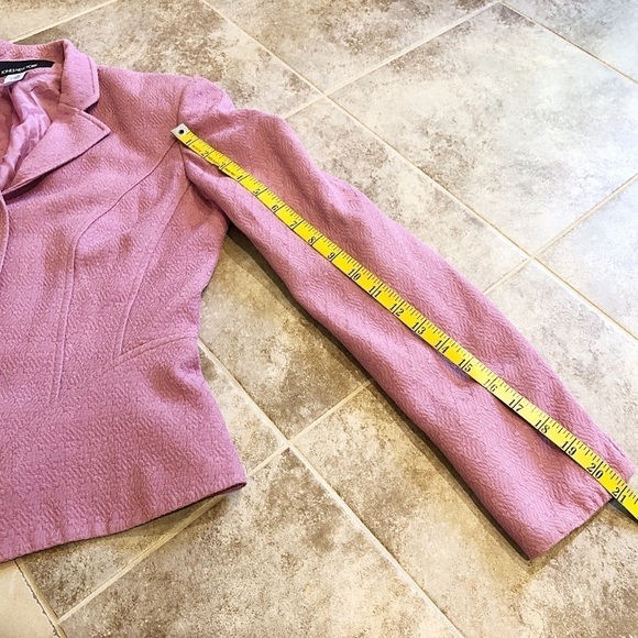 Jones New York textured pink blazer jacket size 4 - Picture 4 of 9